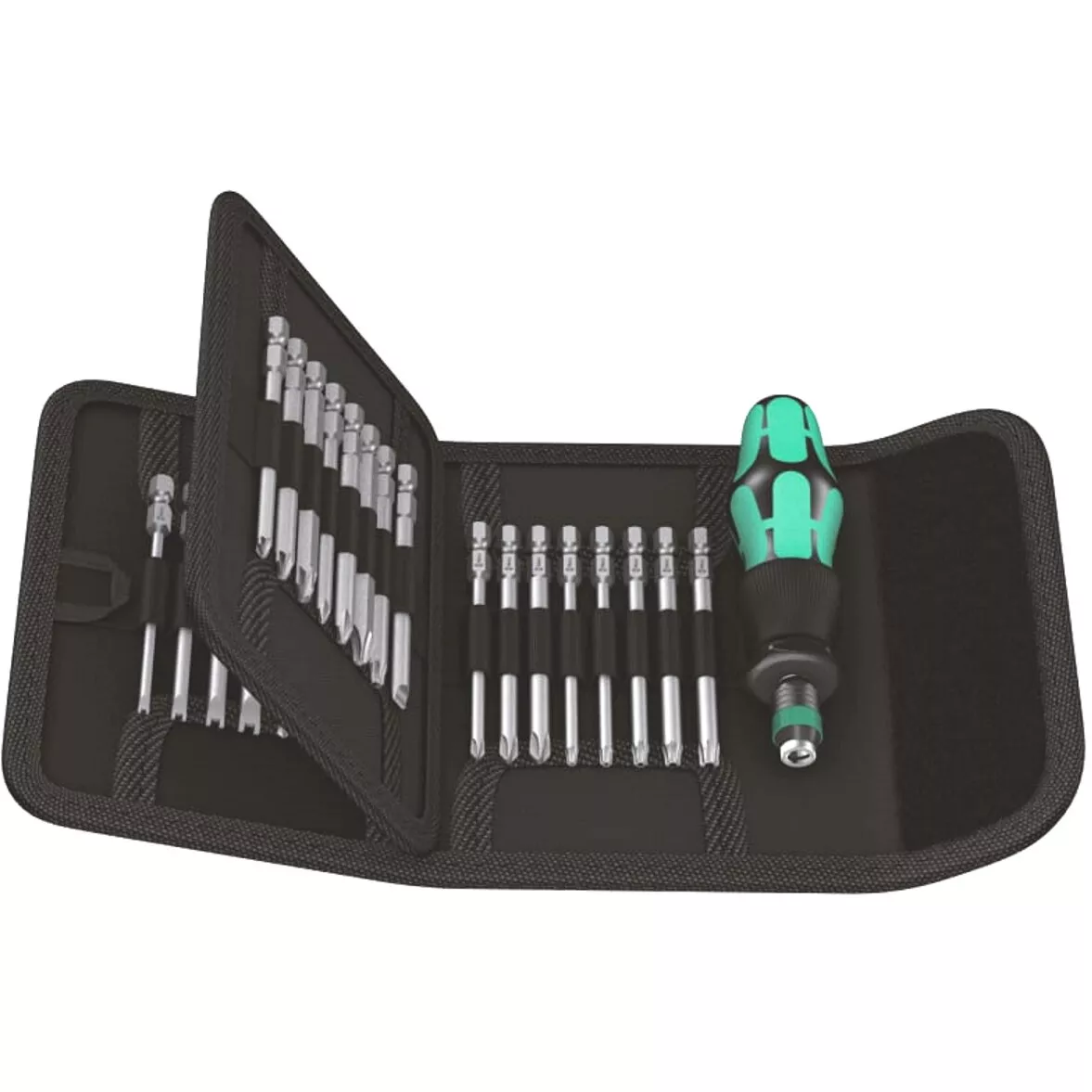 Wera 059297 Kraftform Kompakt 62 Bit Holding Screwdriver Pouch Set 33 Piece WER059297