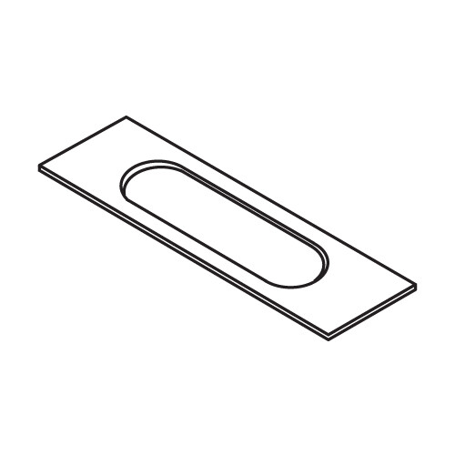 Trend WP-LOCK/T/184 Lock Template 22mm x 134mm faceplate rounded ends ...
