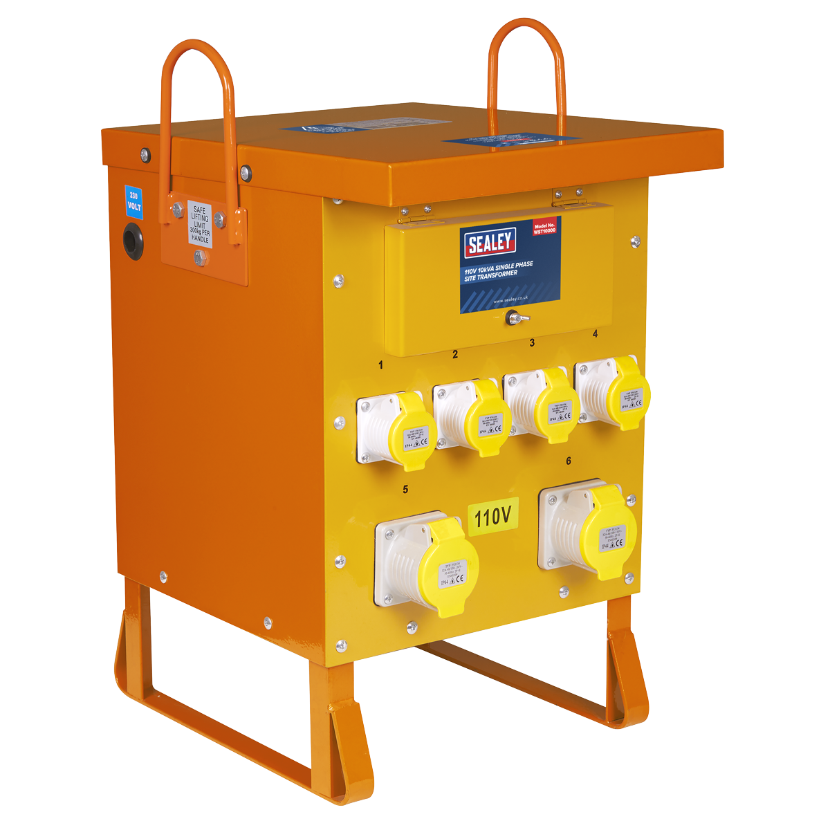 Sealey WST10000 110V 10kVA Single Phase Site Transformer
