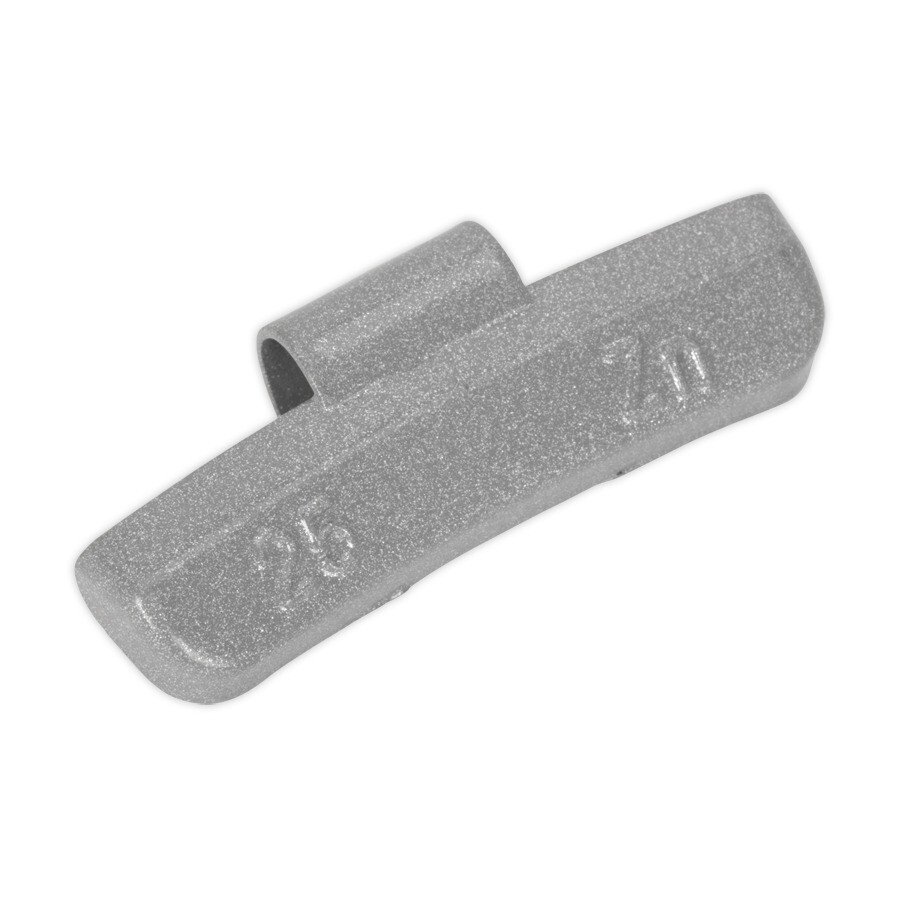 Sealey WWAH25 Wheel Weight 25g Hammer-On Plastic Coated Zinc for Alloy Wheels Pack of 100