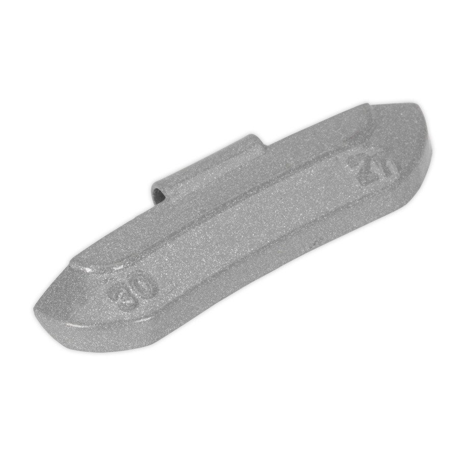 Sealey WWSH30 Wheel Weight 30g Hammer-On Zinc for Steel Wheels Pack of 100