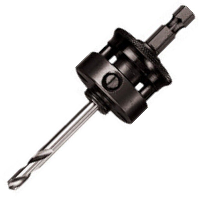 Starrett XA10 Quick Hitch Arbor with Carbide Tipped Pilot Drill and 8.75mm / 11/32" Hex Shank