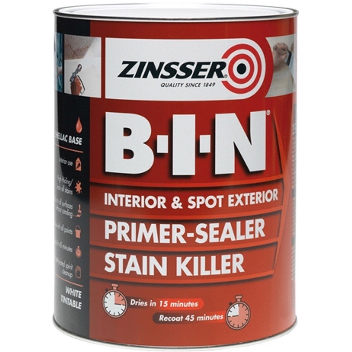 Zinsser ZN7020001D1 Primer - Sealer B.I.N® 1 Litre ZINBIN1L