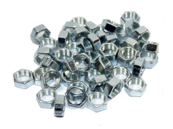 Forgefix 50NUT10 Hexagon Nut ZP M10 (Bag 50) FORNUT10M