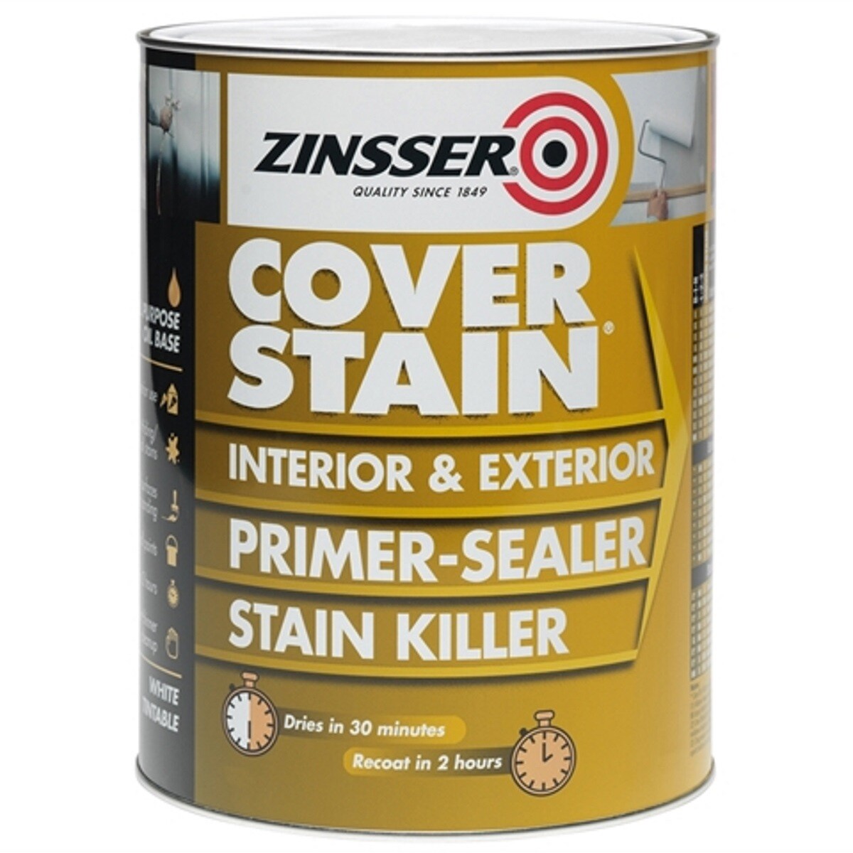Zinsser ZN7080001C1 Cover Stain® Primer 2.5 Litre ZINCSP25L from Lawson HIS