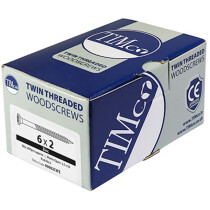 No. 8 x 3" Twin Woodscrew PZ2 CSK - BZP (Box of 100) 00083CWZ100 Timco