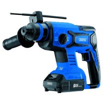 Draper 00592 D20SDSD1.7JSET D20 20V Brushless SDS+ Rotary Hammer Drill with 2 x 2Ah Batteries and Charger