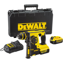 DeWalt DCH253M2 18V XR 3-Function SDS+ Hammer with 2x 4.0Ah Batteries in Carry Case