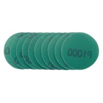 Draper 01109 SDWOD50 Wet And Dry Sanding Discs With Hook And Loop, 50mm, 1000 Grit (Pack Of 10)