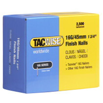 Tacwise 0297 16G/45mm Finish Nails Galvanised (Box of 2500)