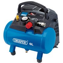 Draper 02115 DA6/180 6L Oil Free Air Compressor (1.2kW)