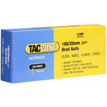 Tacwise 0395 18G/20mm Brad Nails Galvanised (Box of 5000)