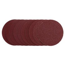 Draper 03158 SDHL125 Sanding Discs, 125mm, Hook & Loop, Assorted Grit   40 G, 80 G, 120 G, 240 G (Pack Of 10)