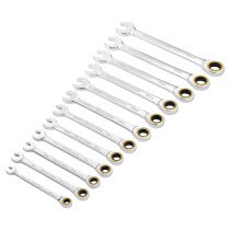 Draper 03897 Draper Expert HI-TORQ® Metric Ratchet Combination Spanner Set (12 Piece) 