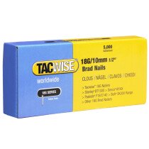 Tacwise 0392 18G/10mm Brad Nails Galvanised (Box of 5000)