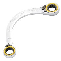 Draper 03937 8242RMM Expert Hi Torq® Double Ring Ratchet Half Moon Spanner, 19 X 22mm