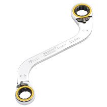 Draper 03946 8243RMM Expert Hi Torq® Double Ring Ratchet S Shape Spanner, 19 X 22mm