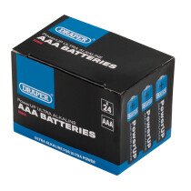 Draper 03969 PowerUP Ultra Alkaline AAA Batteries (Pack of 24)