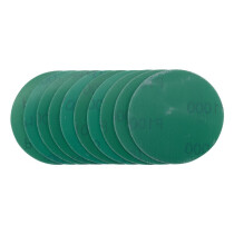Draper 04426 SDWOD75 Wet And Dry Sanding Discs With Hook And Loop, 75mm, 1000 Grit (Pack Of 10)