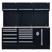 Draper 04411 MS400COMBO/14A Bunker® Modular Storage Combo With Hardwood Worktop (14 Piece)