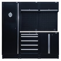 Draper 04503 MS400COMBO/11B Bunker® Modular Storage Combo With Stainless Steel Worktop (11 Piece)