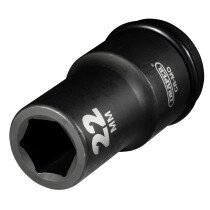 Draper 05054 419D-MM Expert 22mm 3/4" Square Drive Hi Torq 6 Point Deep Impact Socket