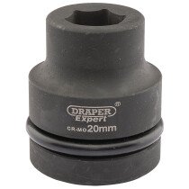 Draper 05101 425-MM Expert 20mm 1" Square Drive Hi Torq 6 Point Impact Socket