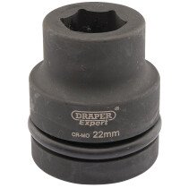 Draper 05103 425-MM Expert 22mm 1" Square Drive Hi Torq 6 Point Impact Socket