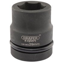 Draper 05110 425-MM Expert 29mm 1" Square Drive Hi Torq 6 Point Impact Socket