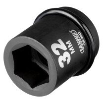 Draper 05112 425-MM Expert 32mm 1" Square Drive Hi Torq 6 Point Impact Socket