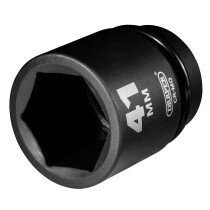 Draper 05121 425-MM Expert 41mm 1" Square Drive Hi Torq 6 Point Impact Socket