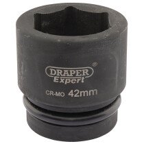 Draper 05122 425-MM Expert 42mm 1" Square Drive Hi Torq 6 Point Impact Socket