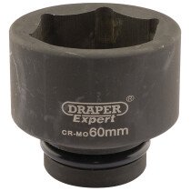 Draper 05129 425-MM Expert 60mm 1" Square Drive Hi Torq 6 Point Impact Socket