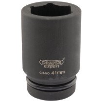 Draper 05152 425D-MM Expert 41mm 1" Square Drive Hi Torq 6 Point Deep Impact Socket