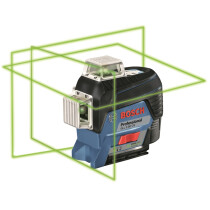 Bosch GLL 3-80 CG + BM1 12V Green Cross Line Laser L-Boxx + BM1 Universal Mount