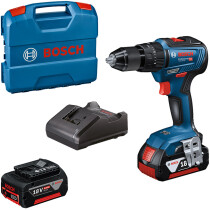 Bosch GSB18V-55 18V Brushless 2 Speed Combi Drill with 2 x 5.0Ah Batteries in Case