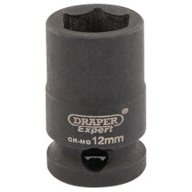 Draper 06871 409-MMC Expert 12mm 3/8" Square Drive Hi Torq 6 Point Impact Socket