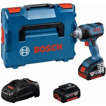 Bosch GDS 18V-300 18V Brushless Impact Wrench with 2x 4.0Ah PROCore Batteries in L-Boxx