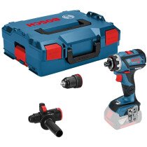 Bosch GSR18V-60FCC Body Only 18V Flexiclick Drill/Driver with Chuck and Hammer Attachment In L-BOXX