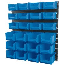 Draper 06798 SBB24C 24 Bin Wall Storage Unit (Small/Medium Bins)