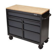 Draper 08216 B100-41G Bunker® Workbench Roller Tool Cabinet, 7 Drawer, 41", Grey