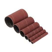 Draper 08407 SSAO7 Assorted Aluminium Oxide Sanding Sleeves, 115mm, 80 Grit (Pack Of 6)