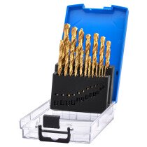 Draper 08885 DBTS2 Hss Titanium Nitride Coated Drill Bit Set (19 Piece)