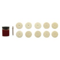 Draper 08958 Polishing Wheels Set for D20 Engraver/Grinder 12 Piece