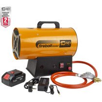SIP 09267 FIREBALL 350 18V Cordless Propane Heater
