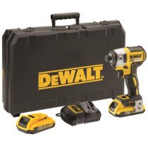 DeWalt DCF887D2-GB 18V Brushless 3 Speed Impact Driver with 2 Batteries in TSTAK Carry Case