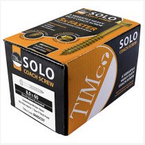 10.0mm x 160mm Solo Coach Screw ZYP (Box of 50) 10160SCSY Timco