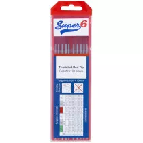 Lawson-HIS SPE1107 Red Tip 2% Thoriated Tungsten Electrode 2.4mm (Pack 10)