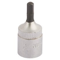 Elora 1455-IN 3 Hexagon Screwdriver Socket, 1/4" Sq. Dr., 3mm 11124