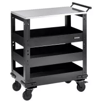 Draper 11585 B400-3TCR/SS Bunker® 3 Tier Trolley With Pull Handle And Stainless Steel Worktop, 714mm